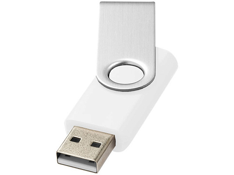 USB-флешка на 16 Гб Rotate Basic, белый