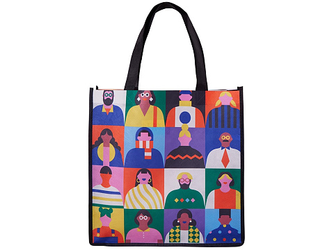 Сумка для шопинга с донной складкой и ручкой из нетканого PET материала - рис 2.