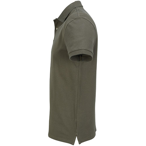 Рубашка поло унисекс Pacific, темный хаки - рис 4.