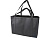 Jumbo эко-сумка очень большого размера из нетканого материала, объемом 65 л, сплошной черный - миниатюра