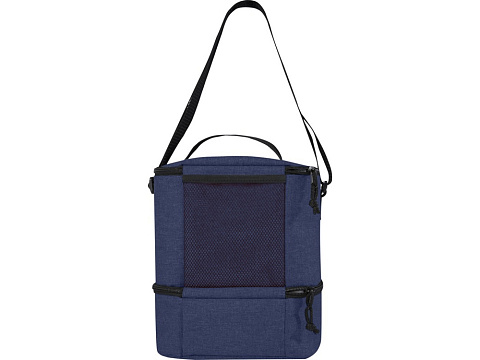 Tundra, сумка-холодильник из переработанного PET-пластика, для обеда, на 9 банок - Heather navy - рис 3.