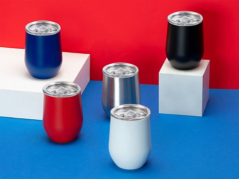 Вакуумная термокружка Sense, непротекаемая крышка, крафтовая упаковка, розовый - рис 8.