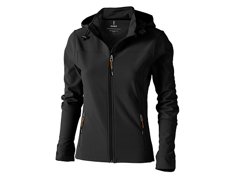 Куртка софтшел Ланглей женская, антрацит