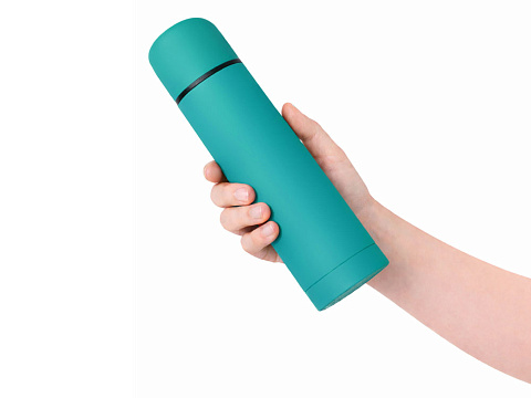 Термос Ямал Soft Touch, 500мл, бирюзовый - рис 7.