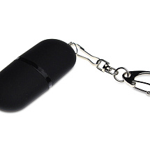 Флешка Goutte Soft-touch на 4 Гб, черный