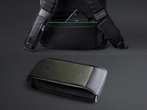 Атикражный рюкзак FlipPack для ноутбука 15.6, черный - рис 5.