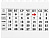 Вечный календарь в виде конструктора, белый - миниатюра - рис 2.
