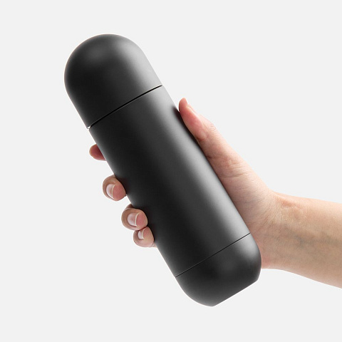 Термос Tubula Soft Touch, черный - рис 4.