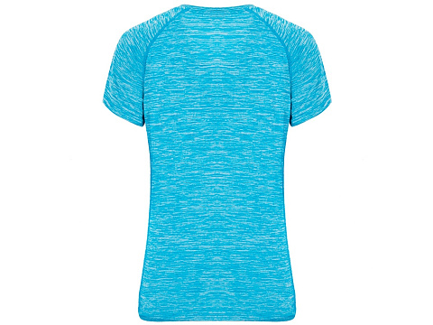 Спортивная футболка женская Austin, меланжевый бирюзовый - рис 2.