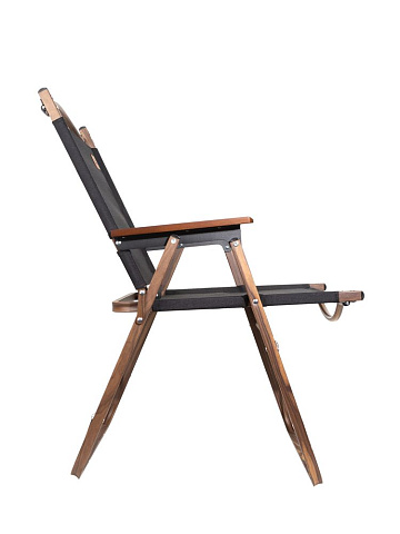 Стул MW02 складной, черный, темное дерево - рис 4.