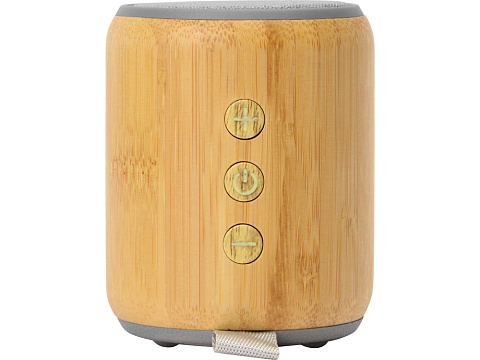 Портативная колонка из бамбука Bongo, натуральный (Р) - рис 5.