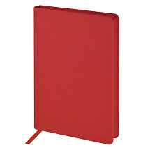 Ежедневник А5 Megapolis Color New soft-touch, красный