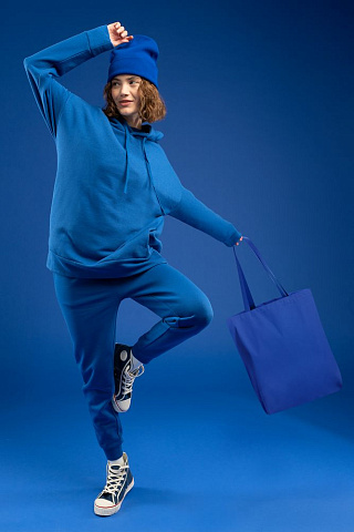 Шопер B4, синий с синими ручками - рис 4.