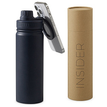 Вакуумная термобутылка с magsafe-держателем INSIDER, 600 мл, синий