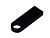 USB 2.0-флешка на 16 Гб с мини чипом и круглым отверстием, черный - миниатюра