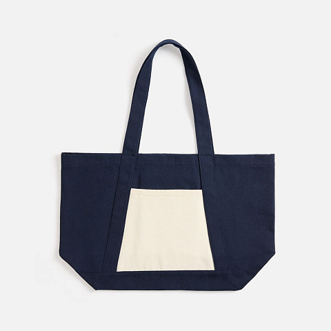 Шопер Shophop, синий с неокрашенным - рис 4.