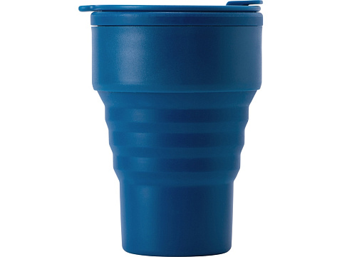 Силиконовый складной стакан GoCup, индиго - рис 2.