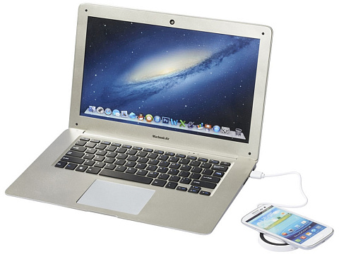 Устройство для беспроводной зарядки, белый/черный - рис 2.