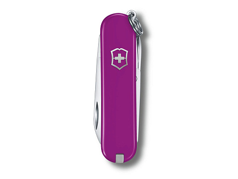 Нож-брелок VICTORINOX Classic SD Colors Tasty Grape, 58 мм, 7 функций, фиолетовый - рис 2.